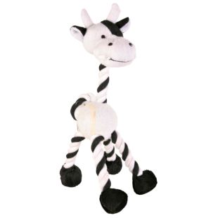 TRIXIE Žaislas žirafa su virve ir teniso kamuoliuku 28 cm