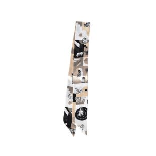 WORLD DOG SHOW kaklo skarelė su ornamentais, kreminės sp., 89x5 cm
