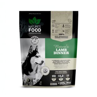 NATURE`S FOOD Lamb Dinner šaldytas šunų pašaras su ėriena 1 kg