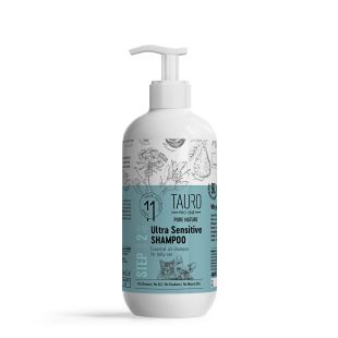 TAURO PRO LINE Pure Nature Ultra Sensitive šunų ir kačių kailio šampūnas jautriai odai 400 ml