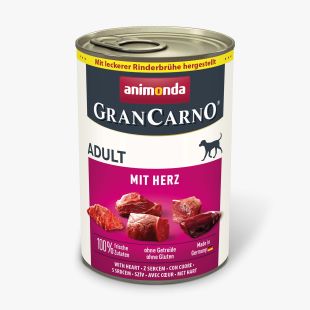 ANIMONDA GRANCARNO suaugusių šunų konservai su širdelėmis 400 g