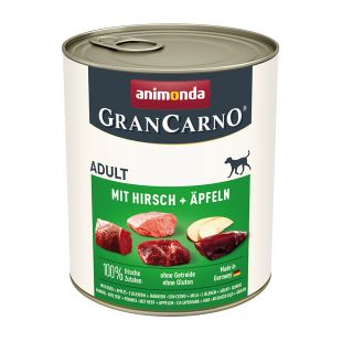 ANIMONDA GRANCARNO suaugusių šunų konservai su elniena ir obuoliais 800g