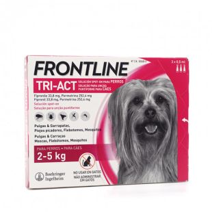 FRONTLINE Tri-Act užlašinamasis tirpalas 2–5 kg šunims