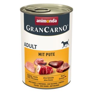 ANIMONDA GranCarno adult suaugusių šunų konservai su kalakutiena 400 g