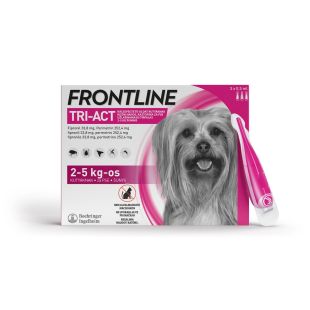 FRONTLINE Tri-Act užlašinamasis tirpalas 2–5 kg šunims x 3