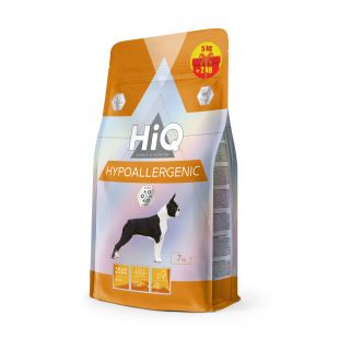HIQ suaugusių visų veislių jautrią virškinimo sistemą turinčių šunų sausas pašaras 5kg + 2kg