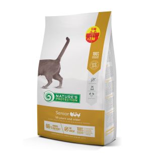 NATURE'S PROTECTION senstančių kačių sausas pašaras su paukštiena 5kg + 2kg