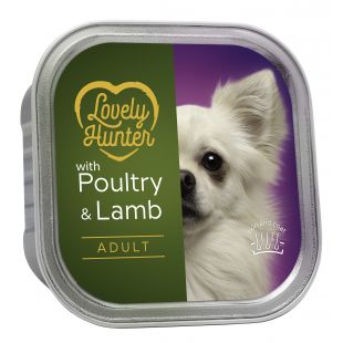 LOVELY HUNTER Dog adult poultry and lamb Konservuotas pašaras 150 g