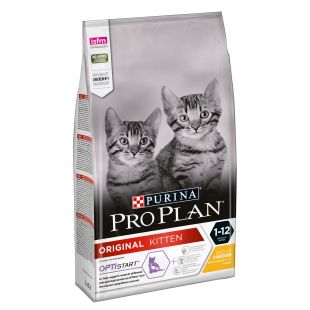 PRO PLAN Original Kitten Chicken Sausas pašaras katėms 1.5 kg