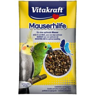 VITAKRAFT Mauserhilfe Vitaminizuoti gardėsiai vidutinėms ir didelėms papūgoms 25 g