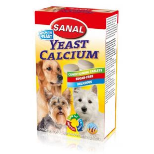 SANAL Dog yeast Calcium Tabletės 100 g
