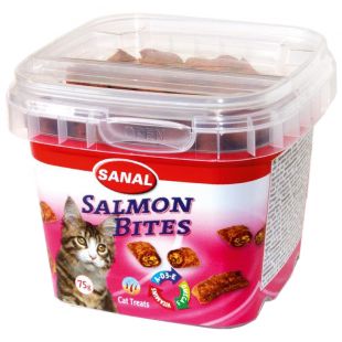 SANAL Salmon Bites Cup Pašaro papildas katėms 75 g