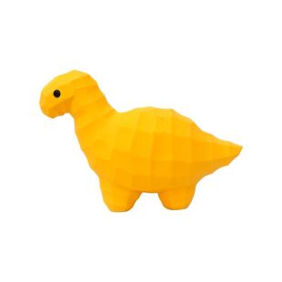 MISOKO šunų žaislas, dinozauras, lateksas, 21,5 cm geltonas