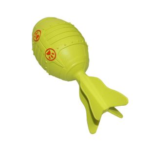 MISOKO šunų žaislas, raketa, guma, 16,5 cm žalia
