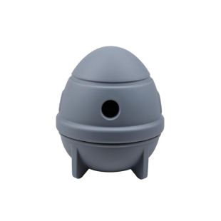 PET ADVANCE šunų interaktyvus žaislas užpildomas skanėstais, silikoninis, 9.6x9.6x11 cm pilkas