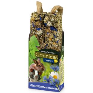 JR FARM Begrūdis graužikų pašaro papildas - gardėsis  su rugiagėlėmis, 140 g