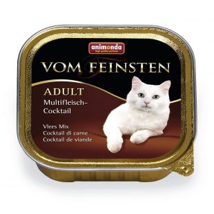 ANIMONDA Vom feinsten classic, suaugusių kačių konservuotas pašaras - mėsos kokteilis 100 g