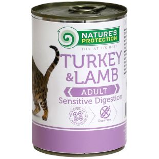 NATURE'S PROTECTION Cat Sensible Digestion Turkey&Lamb Konservuotas pašaras 400 g