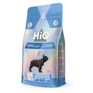HIQ mažų veislių saugusių šunų sausas pašaras su ėriena 1.8 kg