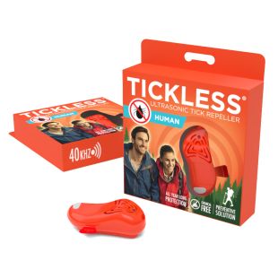 TICKLESS Human Ultragarsinis žmonių pakabukas nuo erkių ir blusų  oranžinis