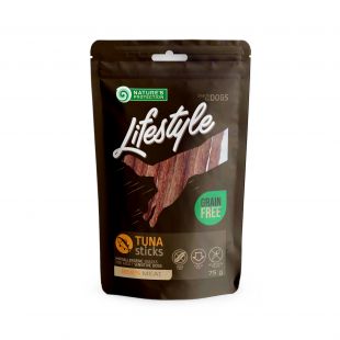 NATURE'S PROTECTION LIFESTYLE Šunų skanėstai tuno pagaliukai 75 g