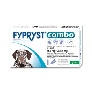 FYPRYST Combo tirpalas šunims nuo erkių ir blusų 20-40 kg, 1 pip.