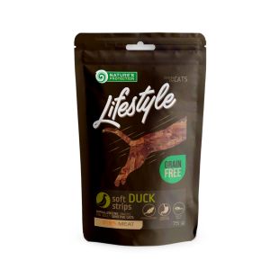 NATURE'S PROTECTION LIFESTYLE Kačių skanėstai minkštos antienos juostelės 75 g