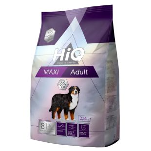 HIQ didelių veislių suaugusių šunų sausas pašaras su paukštiena 2.8 kg x 4