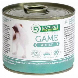  Dog Adult Game su žvėriena Konservuotas pašaras šunims 200 g