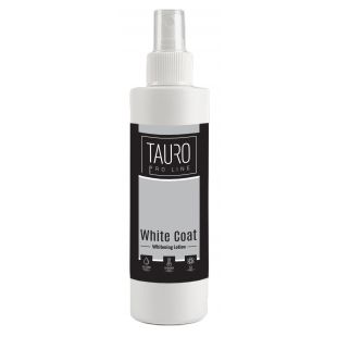 TAURO PRO LINE White Coat Whitening Lotion, baltakailių šunų ir kačių kailį šviesinantis losjonas 150 ml