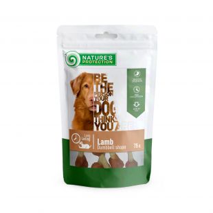 NATURE'S PROTECTION Šunų skanėstas iš ėrienos svarmens formos 75 g