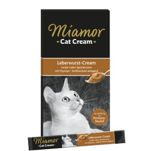 FINNERN MIAMOR Leberwurst-Cream Skysti skanėstai katėms 6x15 g