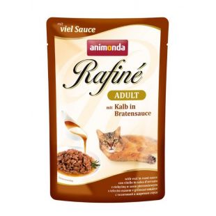 ANIMONDA Rafine adult Konservuotas pašaras katėms veršienos kepsnys padaže 100 g