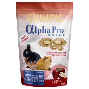 CUNIPIC Alpha Pro užkandis obuolių, 50 g
