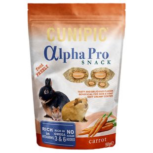 CUNIPIC Alpha Pro užkandis morkų, 50 g