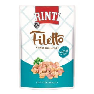 FINNERN MIAMOR Rinti Filetto suaugusių šunų konservuotas pašaras su vištiena ir lašiša 100 g