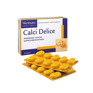 VIRBAC Calci Delice šunų ir kačių maisto papildas 30 tab