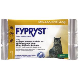 FYPRYST Tirpalas katėms nuo erkių ir blusų 1 pip.