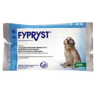 FYPRYST tirpalas šunims nuo erkių ir blusų 20-40 kg, 1 pip.