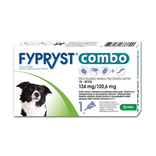 FYPRYST Combo tirpalas šunims nuo erkių ir blusų (10-20 kg), 1 pip.
