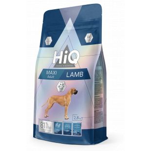 HIQ Maxi Adult Lamb, pašaras su ėriena suaugusiems didelių veislių šunims 2.8kg