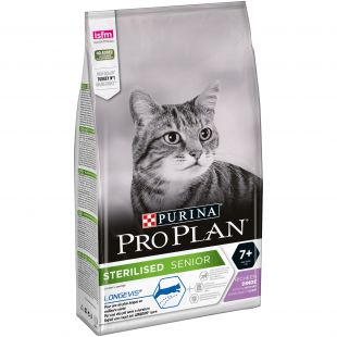 PRO PLAN LONGEVIS senstančių sterilizuotų kačių sausas pašaras su kalakutiena 1.5 kg