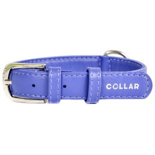 COLLAR Antkaklis odinis GLAMOUR mėlynas, 2x30-39 cm