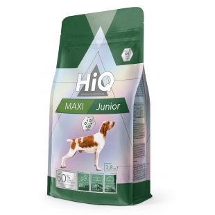 HIQ didelių veislių jaunų šunų sausas pašaras su paukštiena 11 kg x 2