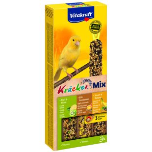 VITAKRAFT smulkių gyvūnų gardėsiai, su kiaušiniu, kiviu ir bananu 3 vnt.