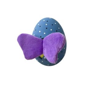 MISOKO gyvūnų augintinių žaislas, kiaušinis, lateksas, violetinis, 11 cm