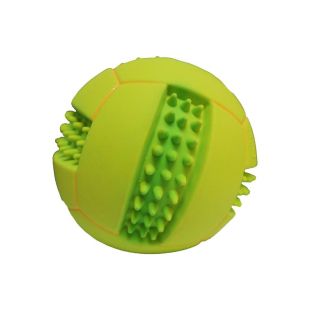 MISOKO šunų žaislas, tinklinio kamuolys, lateksas, žalias, 10 cm