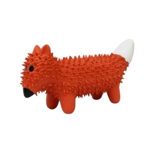 MISOKO šunų žaislas, spygliuota lapė, lateksas, rudas, 20 cm