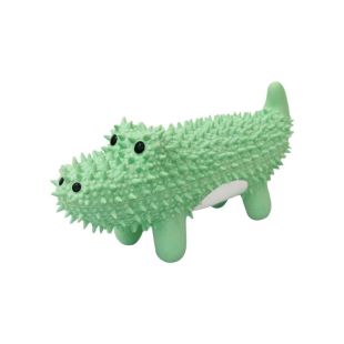 MISOKO šunų žaislas, spygliuotas krokodilas, lateksas, žalias, 20 cm