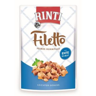 FINNERN MIAMOR RINTI FILETTO suaugusių šunų konservuotas pašaras su vištiena ir antiena 100 g